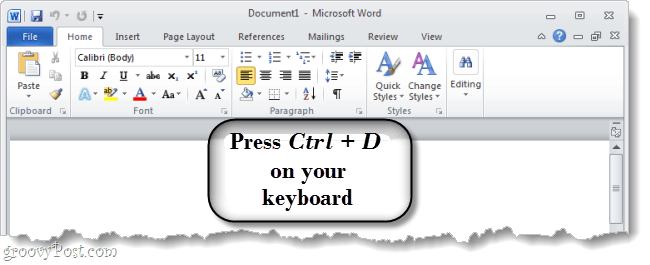 Kako spremeniti privzeto pisavo v programu Microsoft Word 2010
