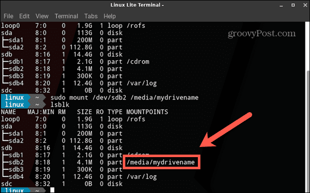 linux mountpoint