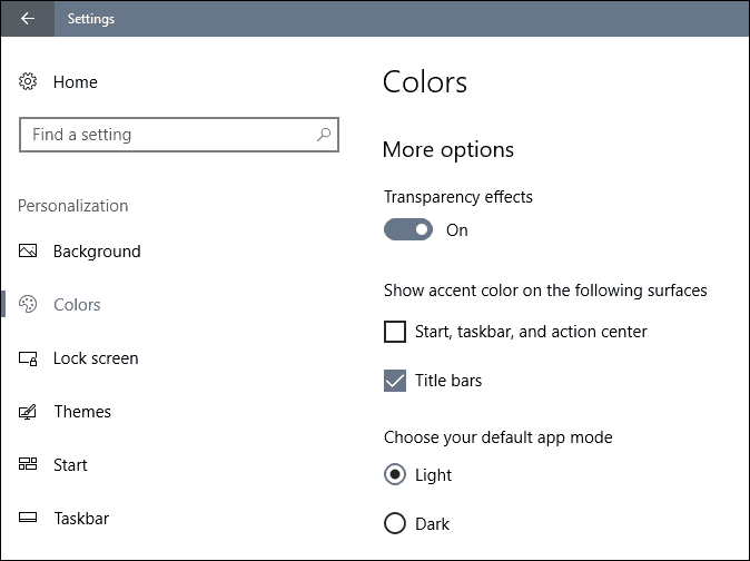 ustvarjalci po meri Windows 10 ustvarjalci posodabljajo barve