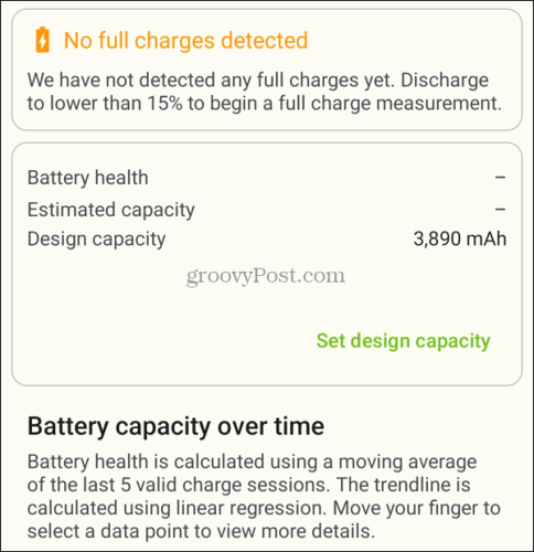 Preverite stanje baterije v aplikaciji Android AccuBattery