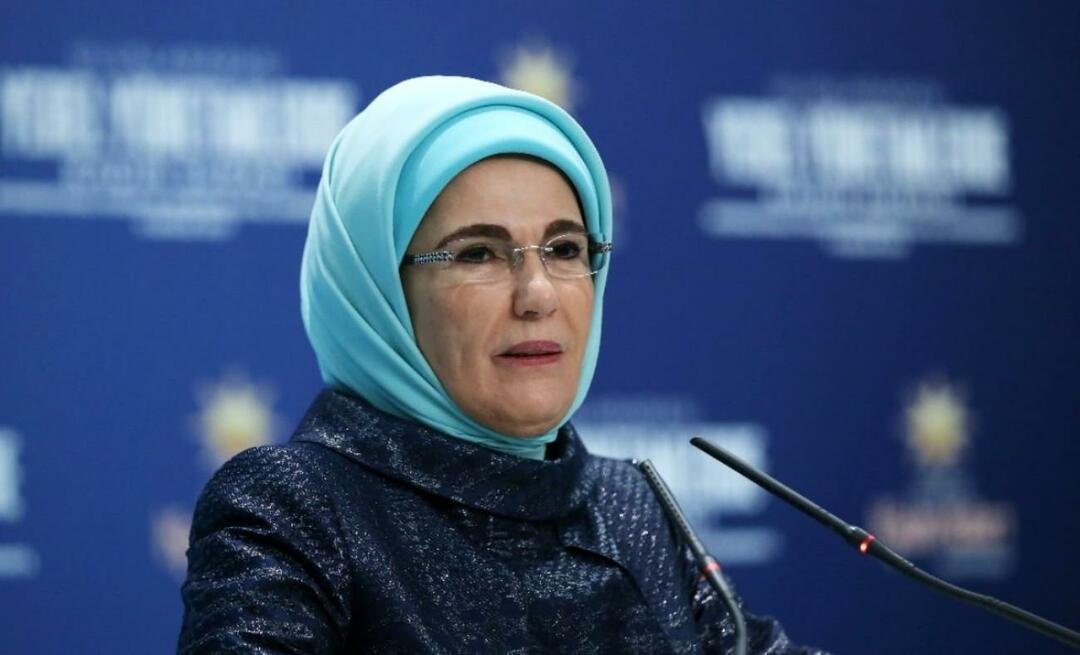 Prva dama Erdoğan: "Naj bodo naši glasovi glasovi Palestincev!"