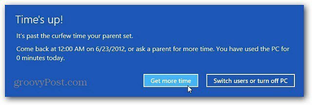 Nastavite starševski nadzor za Windows 8