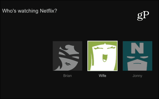 Uporabniški profili Netflix