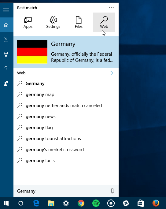 iskalni filtri Windows 10