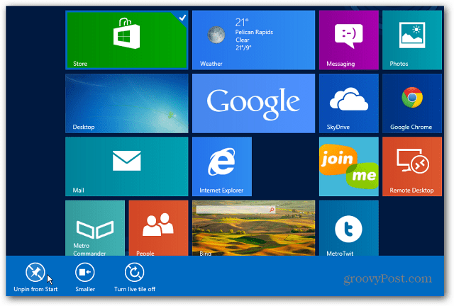 Kako izklopiti trgovino v operacijskem sistemu Windows 8
