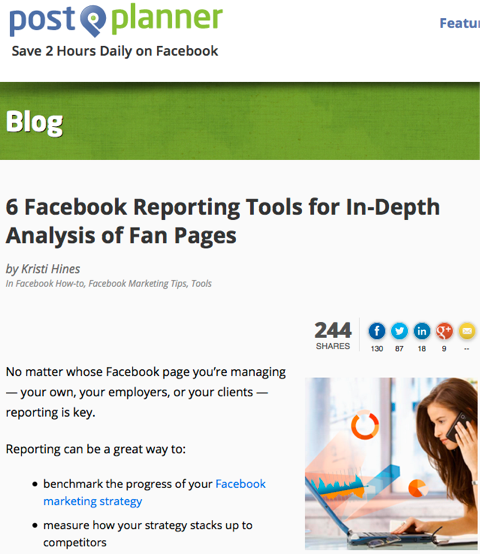 6 orodij za poročanje na facebooku