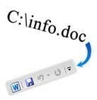 Kako prikazati lokacijo datoteke v orodni vrstici za hitri dostop Office 2010