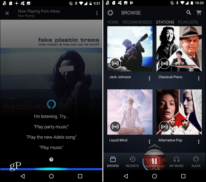 Uporabite Alexa za prostoročno upravljanje v aplikaciji Amazon Music za Android ali iOS