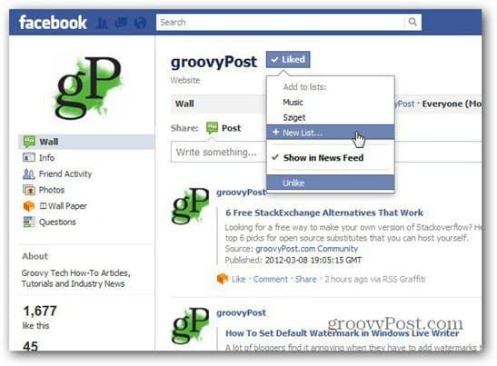 Facebook doda sezname interesov: Kako jih uporabiti