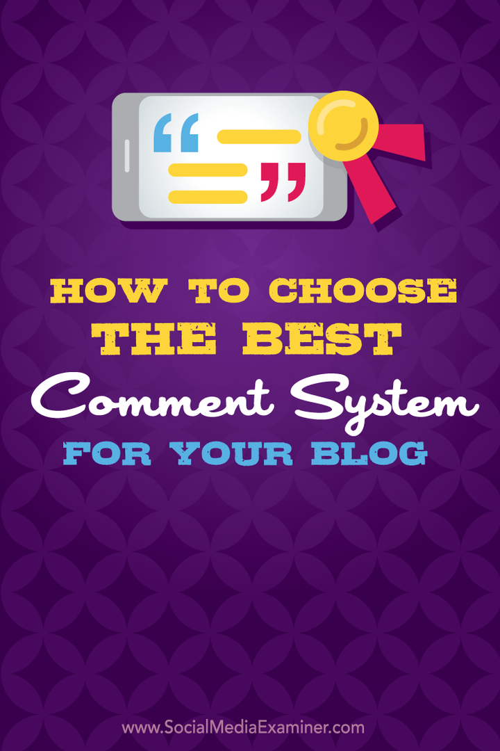 kako izbrati najboljši sistem komentarjev za svoj blog