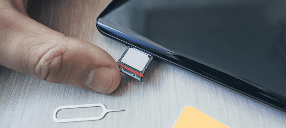 Odpiranje reže za kartico SIM na iPhone ali Android