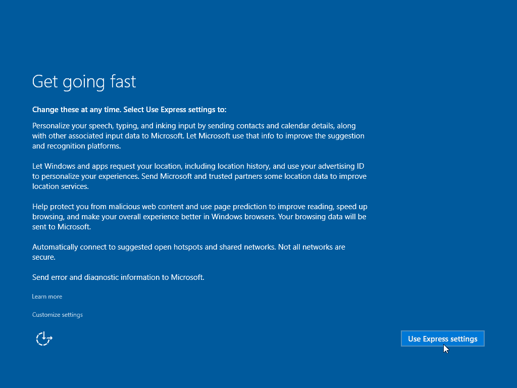 13 Uporaba hitrih nastavitev Windows 10 Clean Install