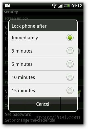 Kako nastaviti varnostno zaklepanje na telefonu Android