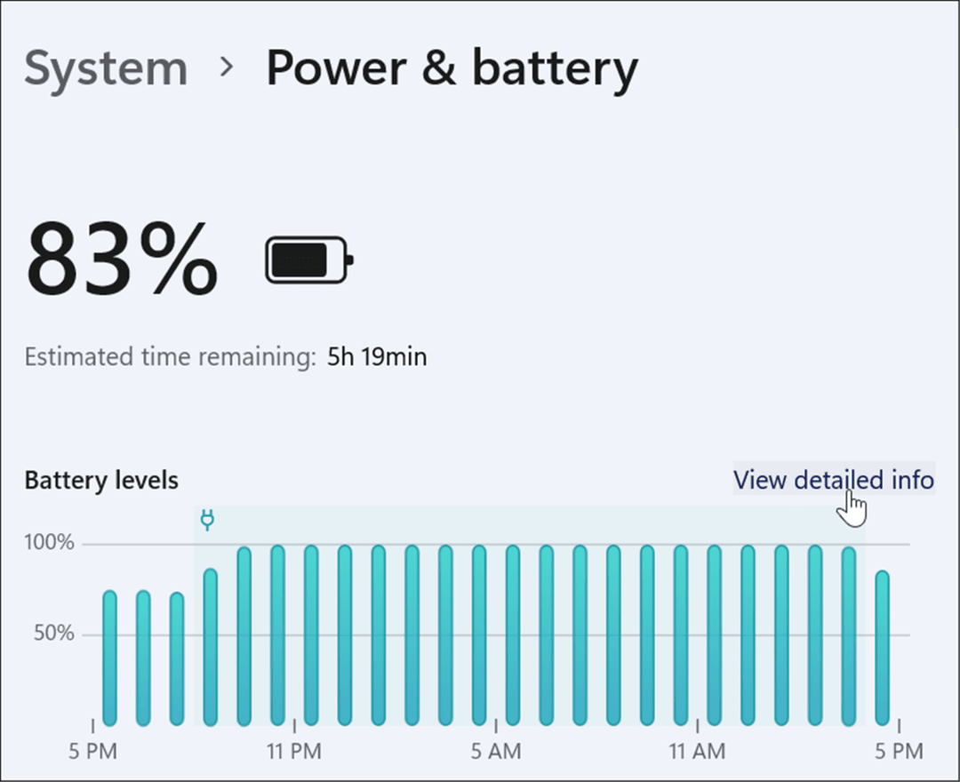 Kako preveriti preostali čas baterije v sistemu Windows 11