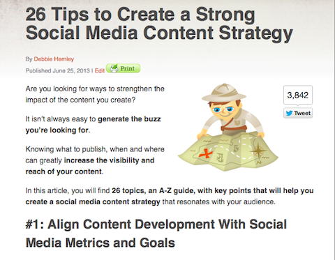 strategija vsebine družabnih medijev