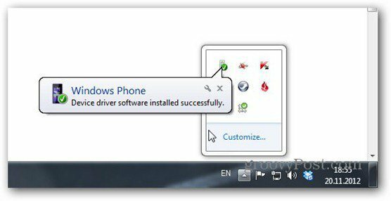 Windows Phone 8 povezan prepozna
