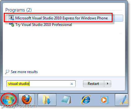 kako zagnati emulator telefona Windows v operacijskem sistemu Windows 7
