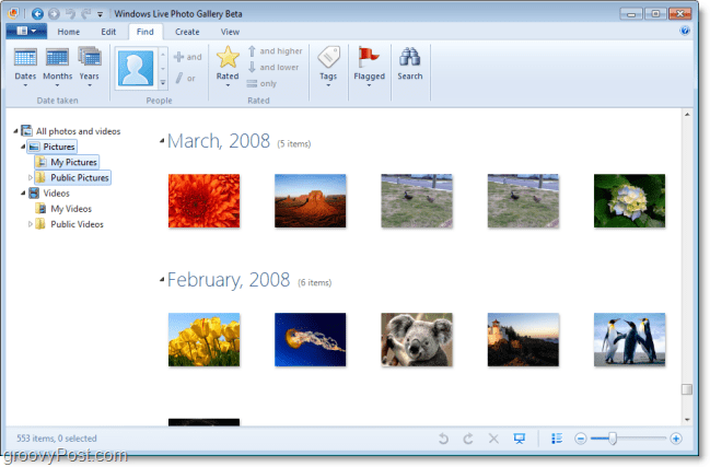 Windows v živo galerija fotografij