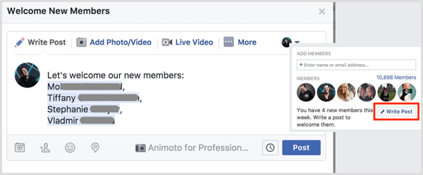 Facebook skupina sprejema nove člane