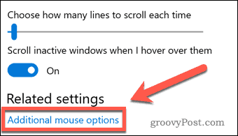 Povezava z dodatnimi možnostmi miške za Windows
