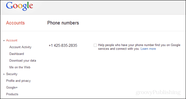 Odklopite svojo telefonsko številko, ki je povezana z Googlovim iskanjem