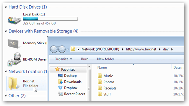 Box.net: Brezplačni račun 50 GB prikažite kot omrežno mapo v operacijskem sistemu Windows
