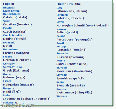 seznam jezikov