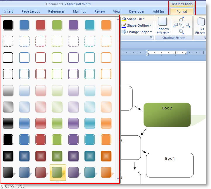 Kako narediti diagram poteka v programu Microsoft Word 2007