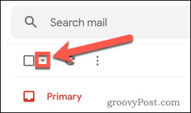 Gmail Izberite Vse možnosti za dodatne možnosti e-pošte