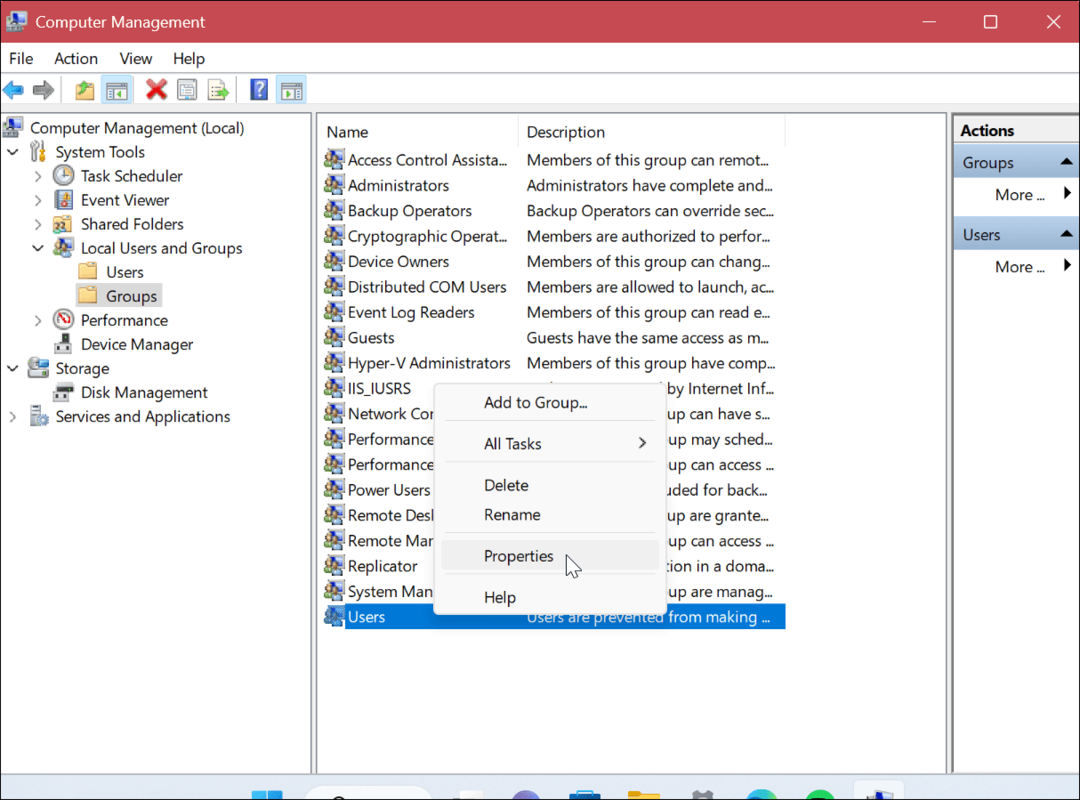 Določite vrsto uporabniškega računa v sistemu Windows 11