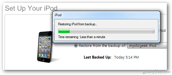 Obnovitev iPoda