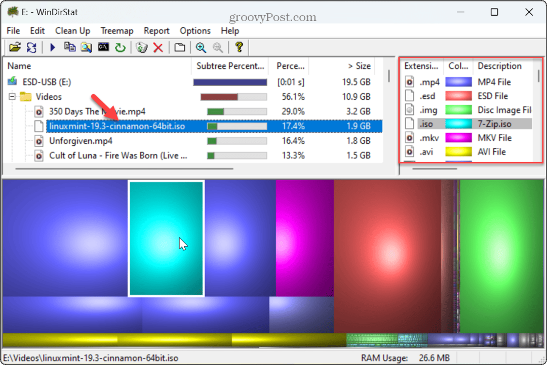 Velike datoteke v sistemu Windows 11