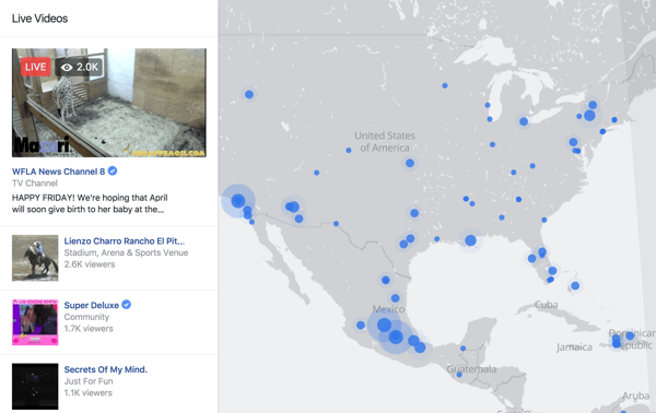 Facebook Live Map je interaktiven način za gledalce, da najdejo prenose v živo kjer koli po svetu.