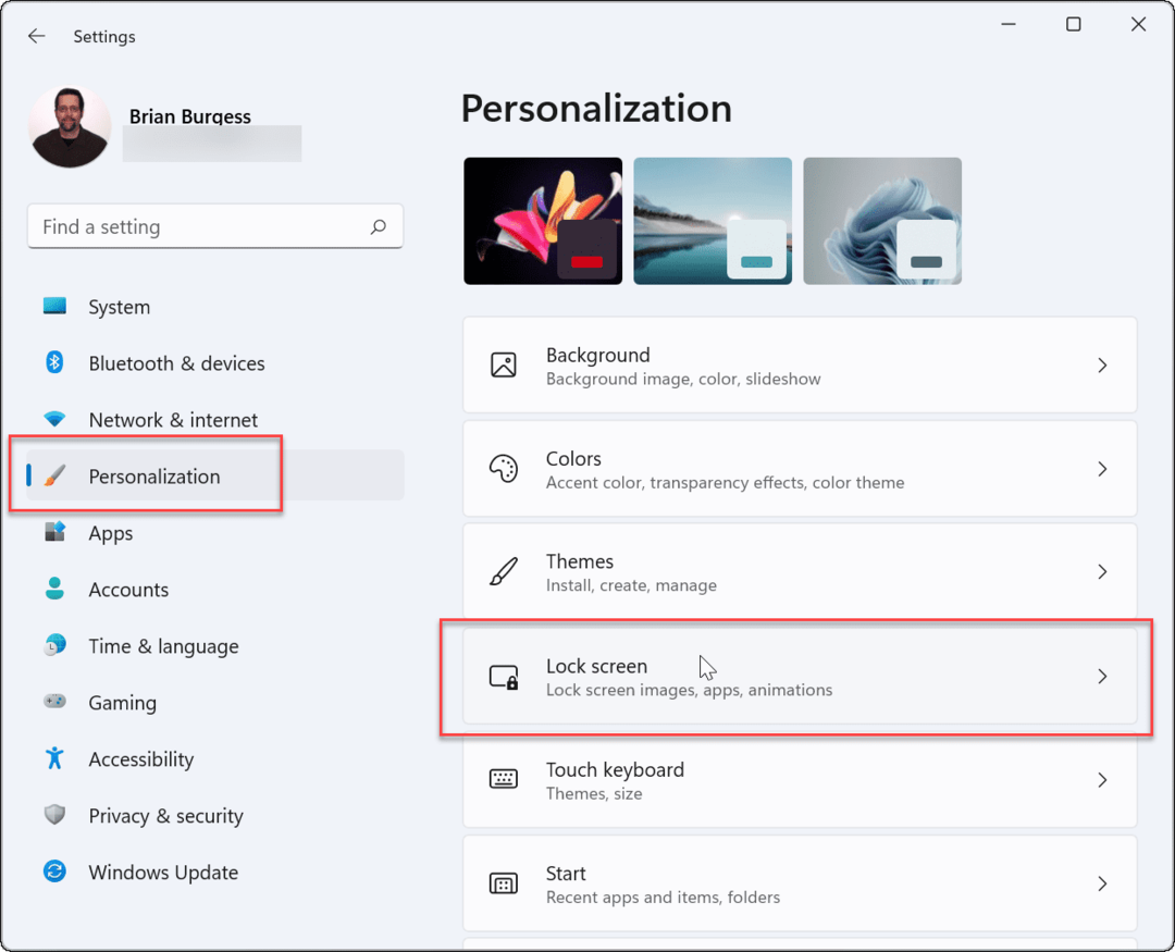 Personalizacija uporablja ohranjevalnike zaslona Windows 11