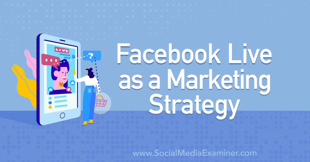 Facebook Live kot marketinška strategija, ki vsebuje vpoglede Tiffany Lee Bymaster v podcastu Marketing Social Media.