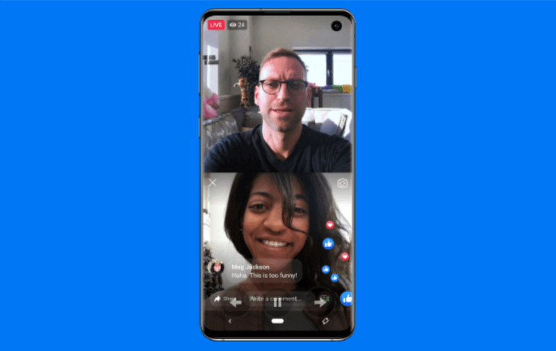 Facebook vrača Live With, kar skrbnikom strani ali lastnikom profilov omogoča, da med mobilno oddajo izberejo gosta, ki bo z njimi šel v živo.