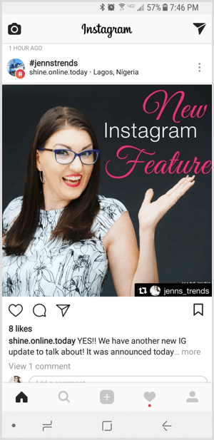 Instagram sledi blagovni znamki hashtag