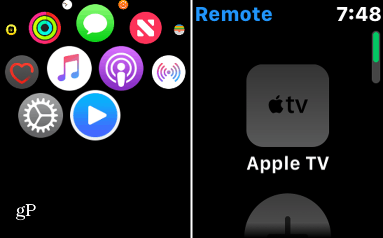 Priključite Apple Watch na Apple TV