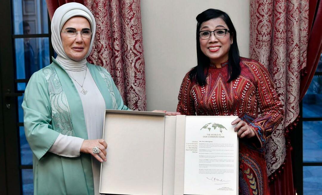 Prva dama Erdoğan se je srečala z ženo vietnamskega premierja!