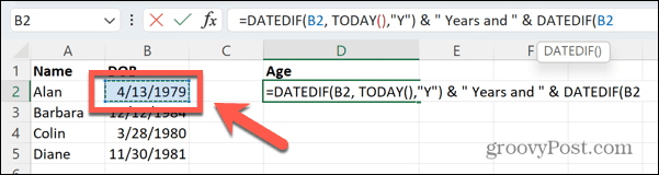 excel datum rojstva