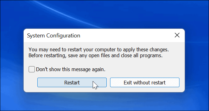 Znova zaženite Windows 11