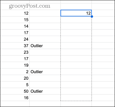 google sheets vlečene celice