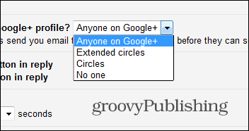 Gmail izklopi Googlove e-poštne nastavitve nihče