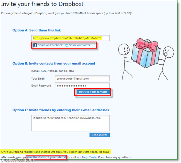 Kako pridobiti dodatnih 8 skupin brezplačnega prostora za Dropbox
