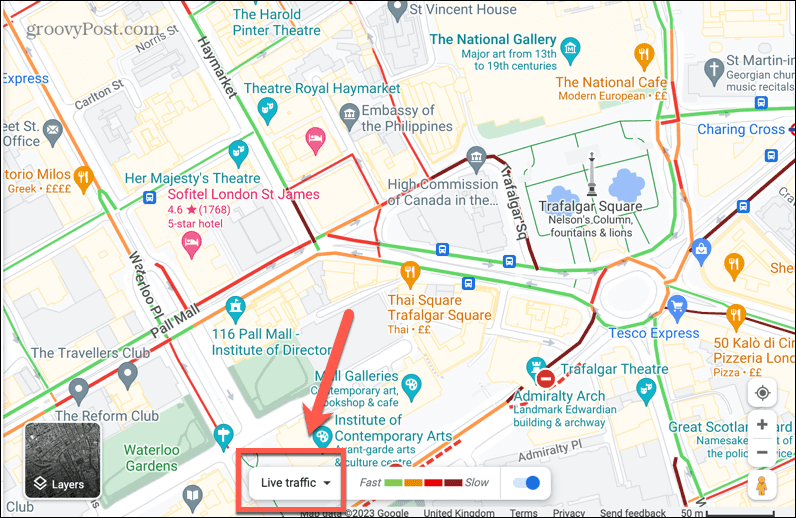 google maps promet v živo