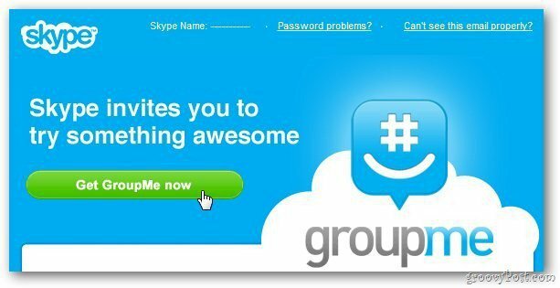 GroupMe: Ogled novega skupinskega klepeta v Skypeu