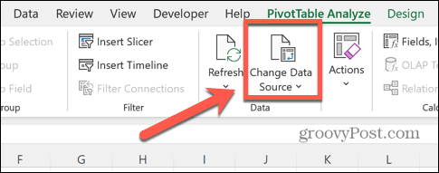 excel spremeni vir podatkov