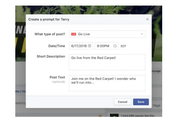 Facebook Mentions dodaja nekaj novih funkcij oddajanja v živo, kot so osnutki in opomniki video posnetkov v živo, orodja za moderiranje komentarjev, obrezovanje ponovitve in druga orodja za prilagajanje.