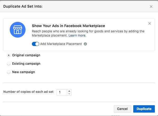 Zdi se, da je Facebook uvedel novo umestitev oglasov na Marketplace, oddelku za nakup in prodajo, ki se osredotoča na lokalne ponudbe.