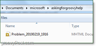 datoteka težav s koraki sistema Windows 7 bo znotraj zip datoteke